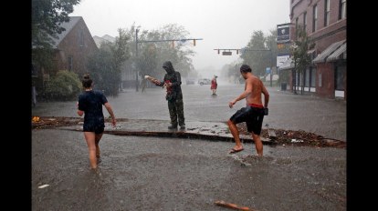 Na de orkaan Florence in de Verenigde Staten